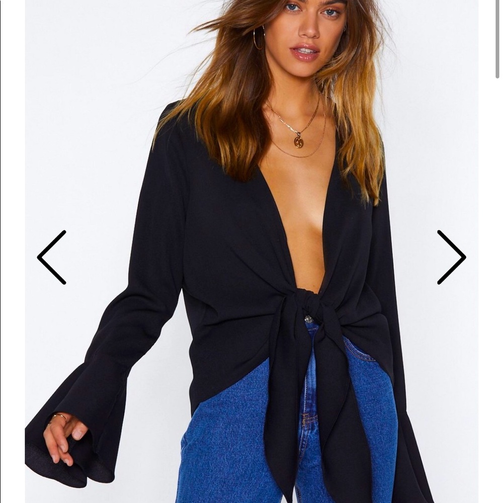 NWOT 'Nasty Gal' Front Tie Top